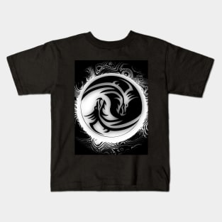 Yin and Yang Dragons Kids T-Shirt